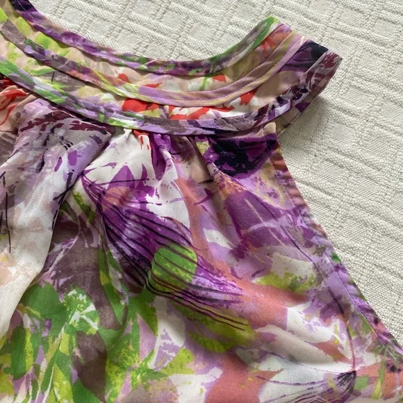 Allen B. Schwartz Y2K floral sheer top. - Picture 6 of 8